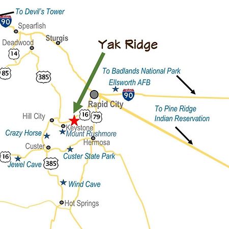 הוילה קיסטון Yak Ridge Cabins And Farmstead By Mount Rushmore מראה חיצוני תמונה